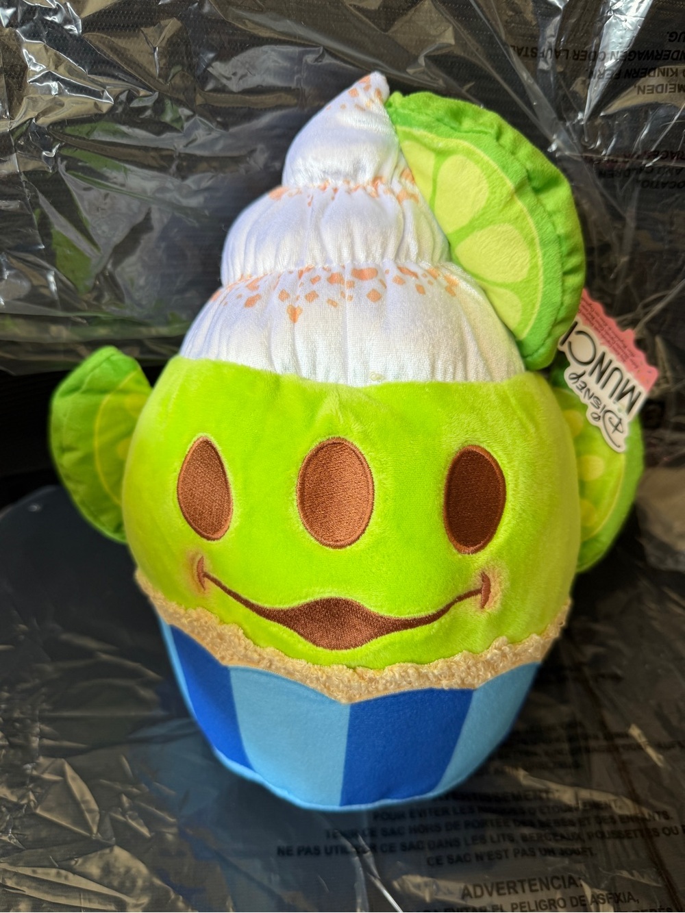 Disney Lime Green & Blue Citrus Plush with Cream Swirl